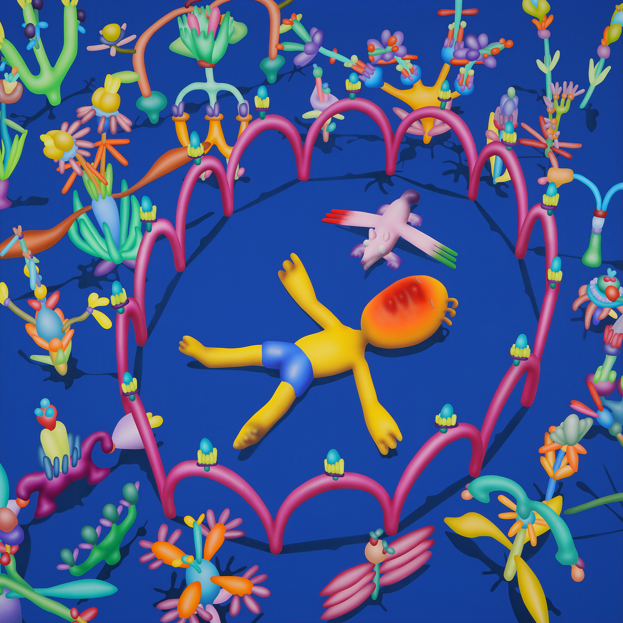 Piri the Dreamer and Flying Coyote in the Garden #56