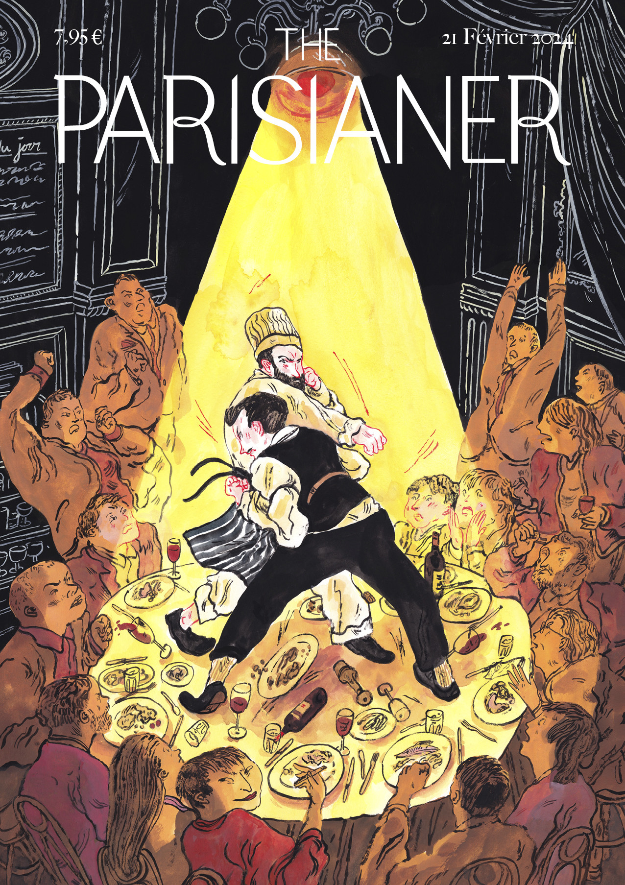 Boxing in the Paris Olympics, magazine cover