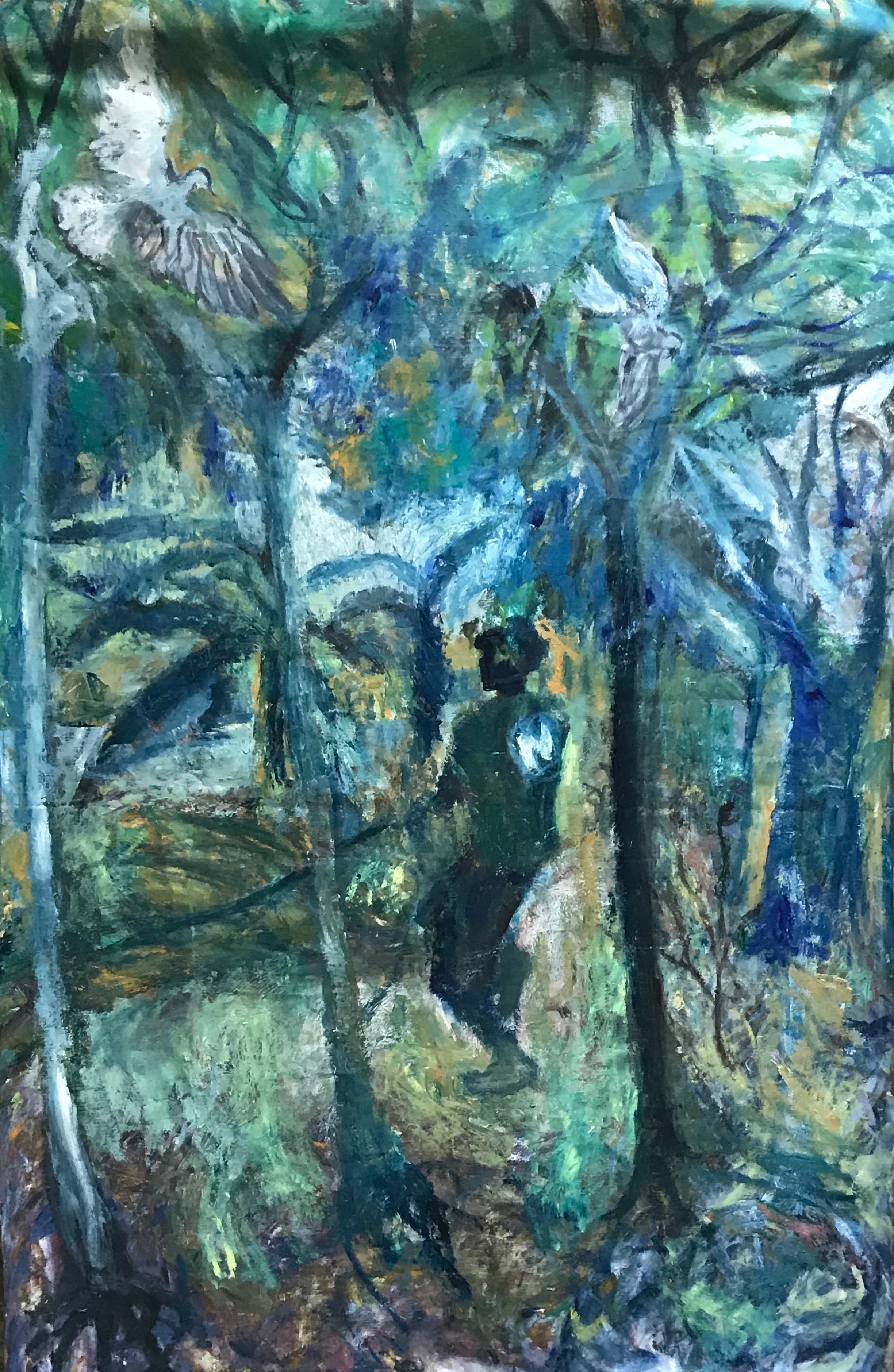 Man with a hose, Navatanne (John Moores Painting Prize)