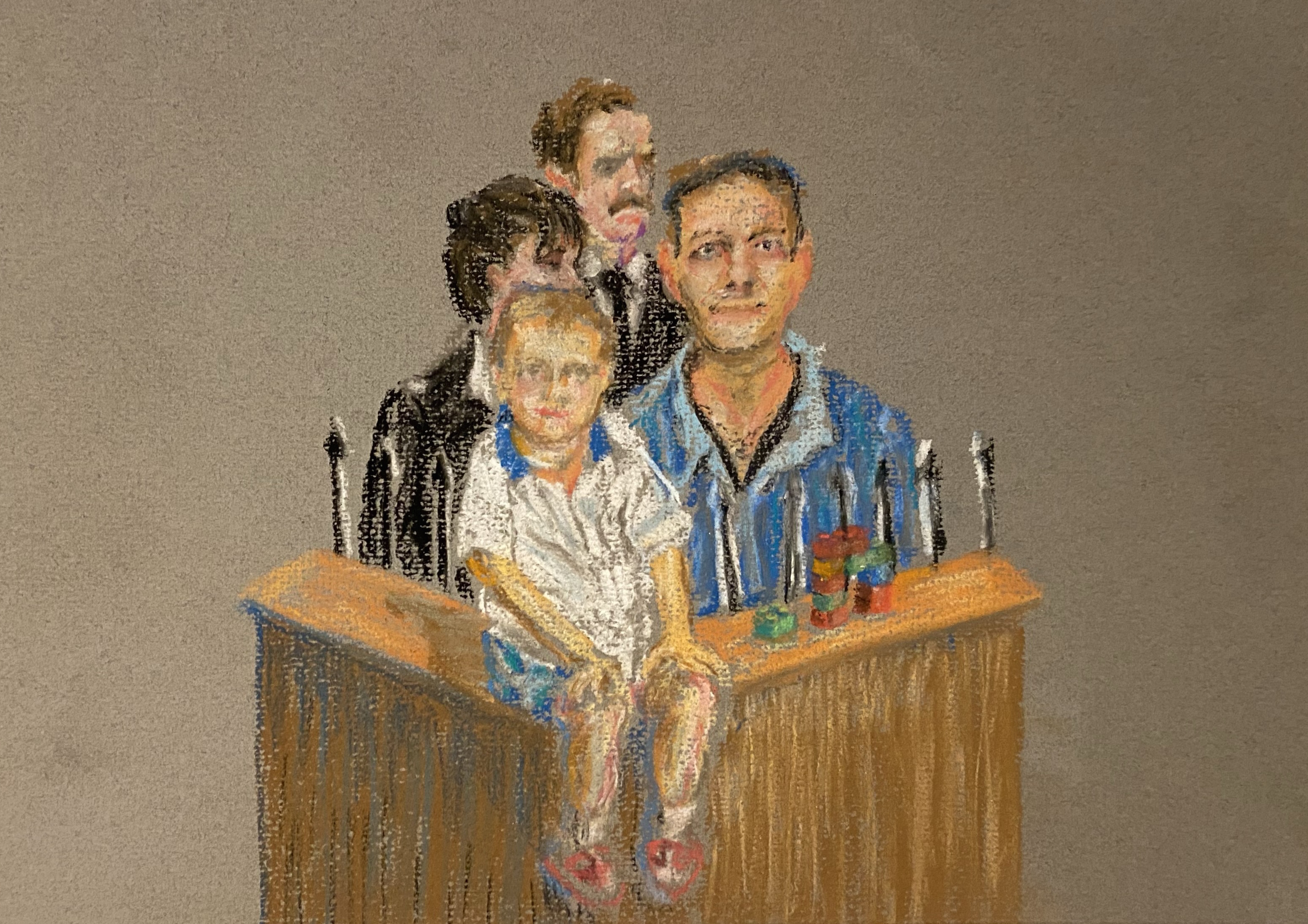 Me as a kid watching my dad get prosecuted and play with duplo