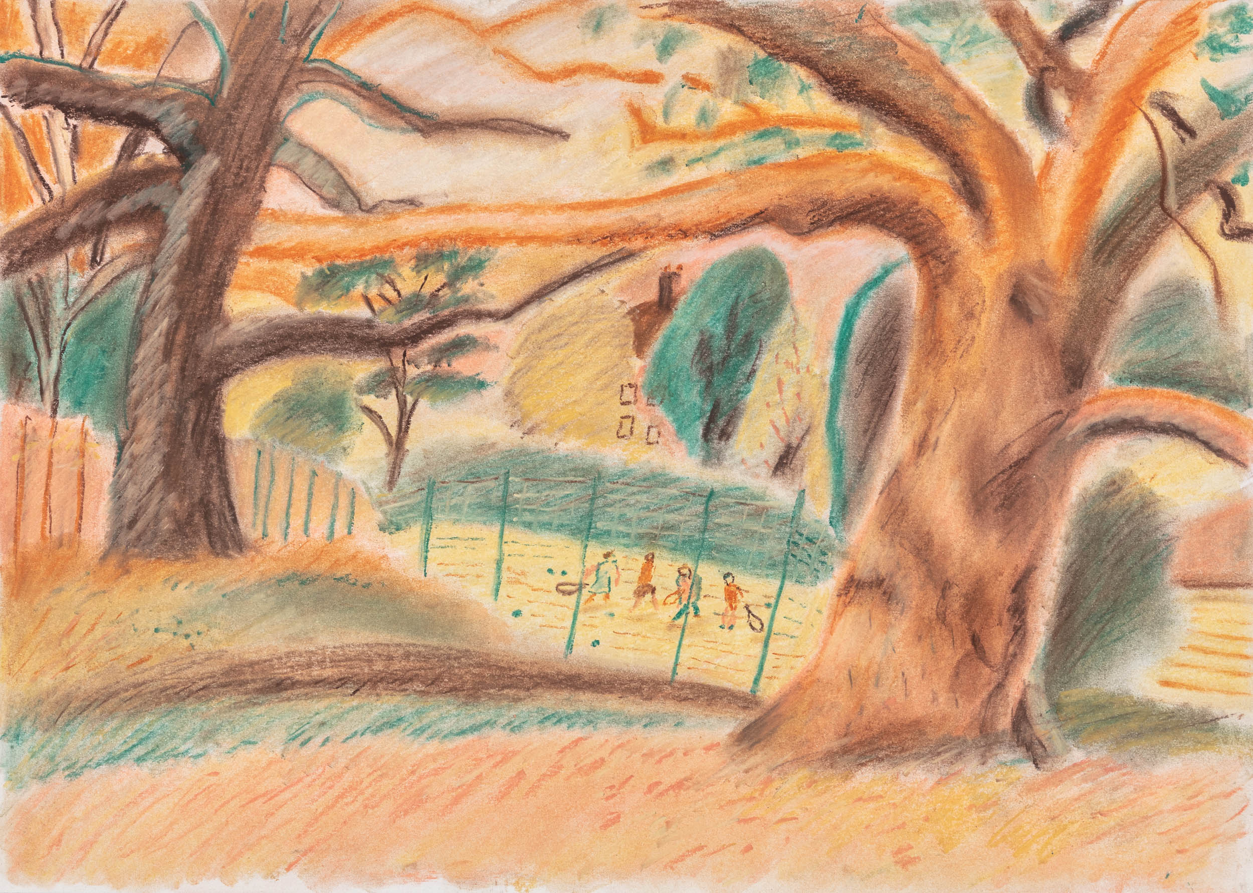 Tennis Players at London Fields