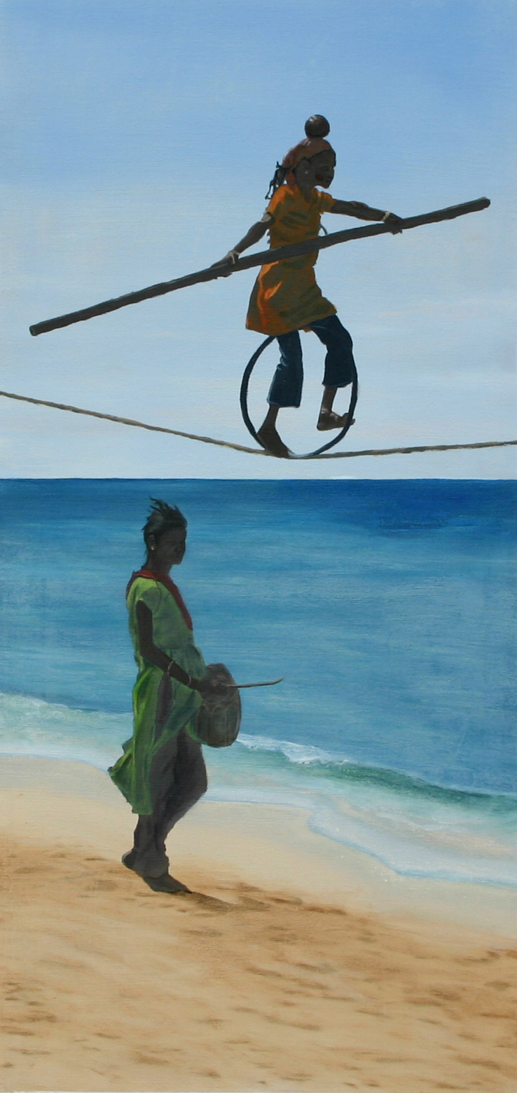 Performers on Keralan Beach