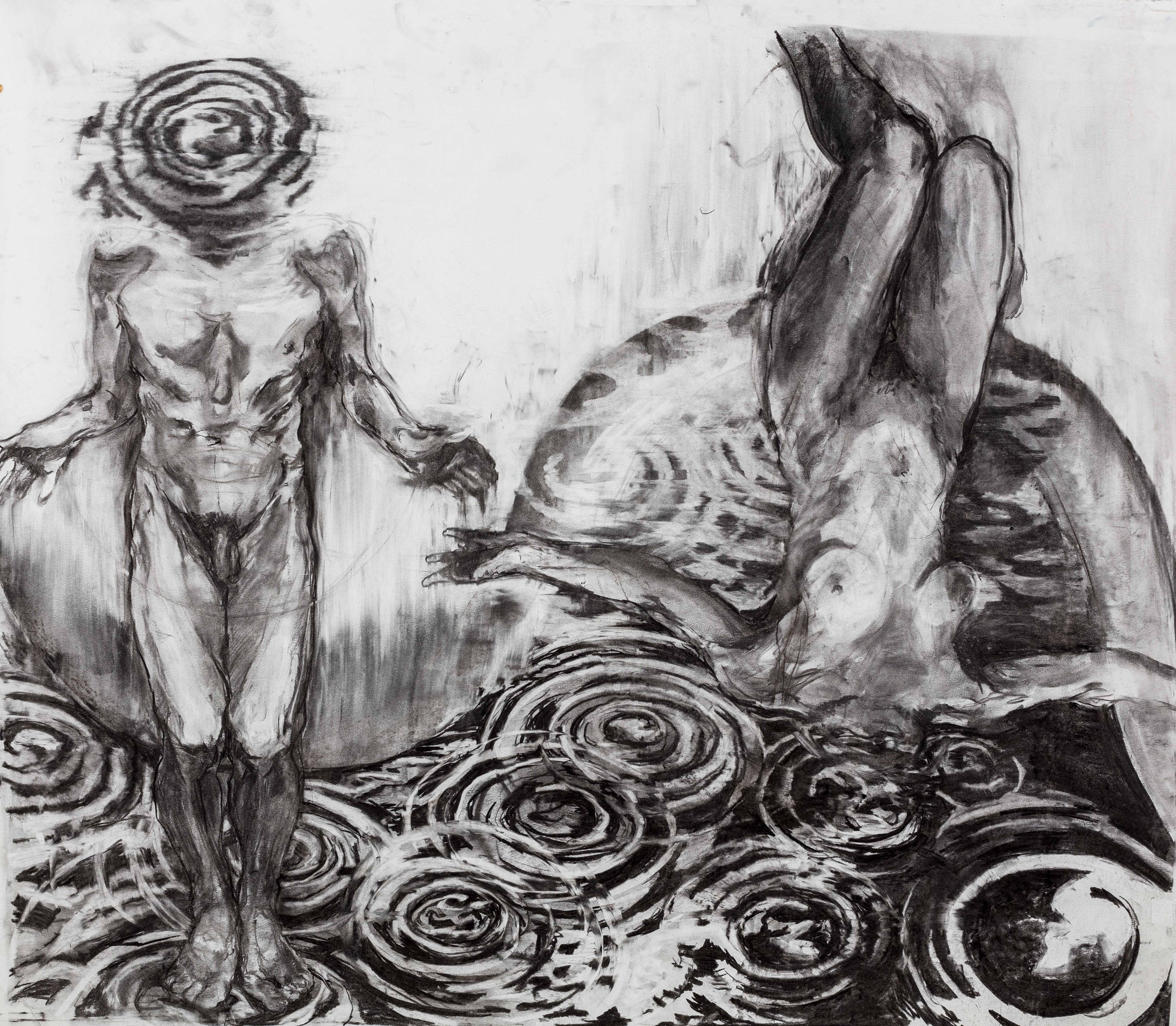 Pools where reflections hide behind ripples