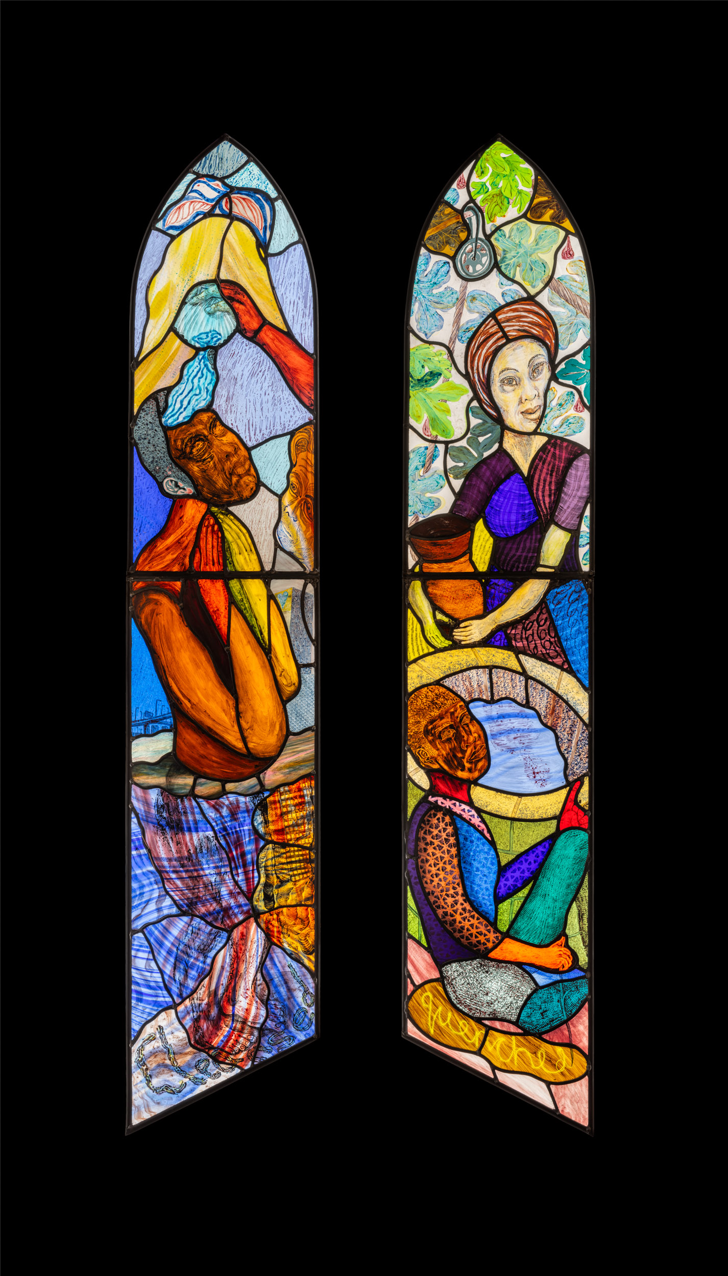 St James' Church stained glass windows