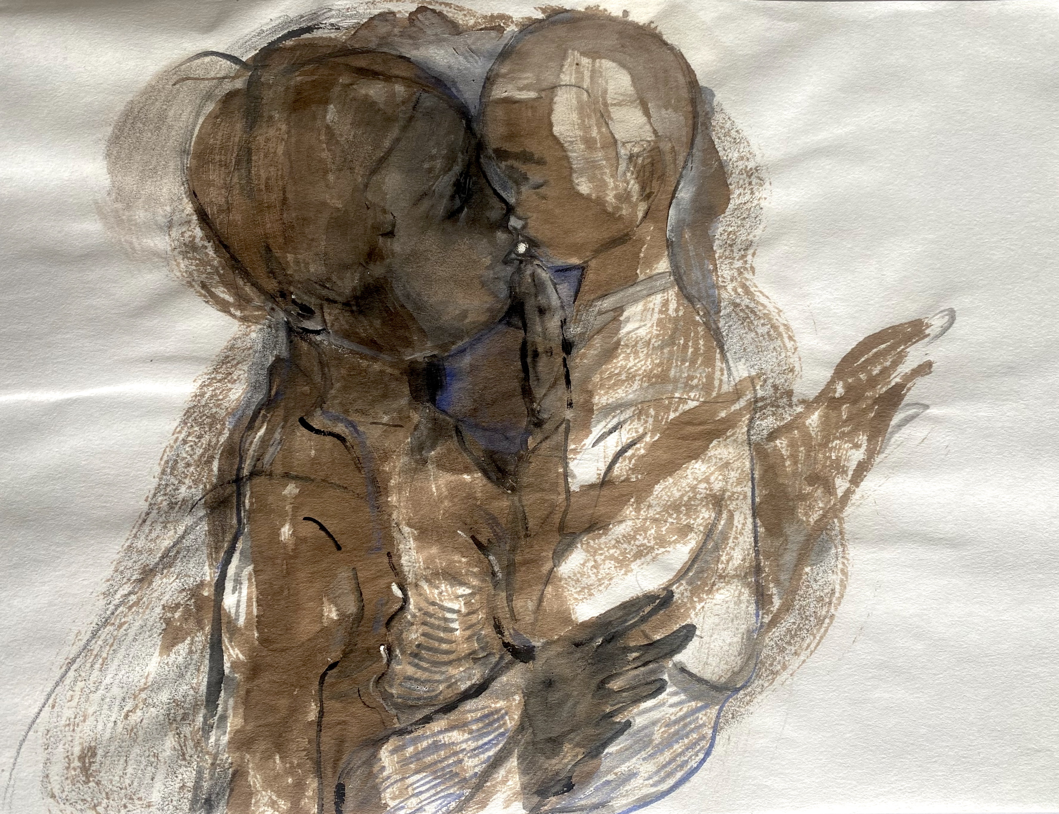 The Gift, study for a painting