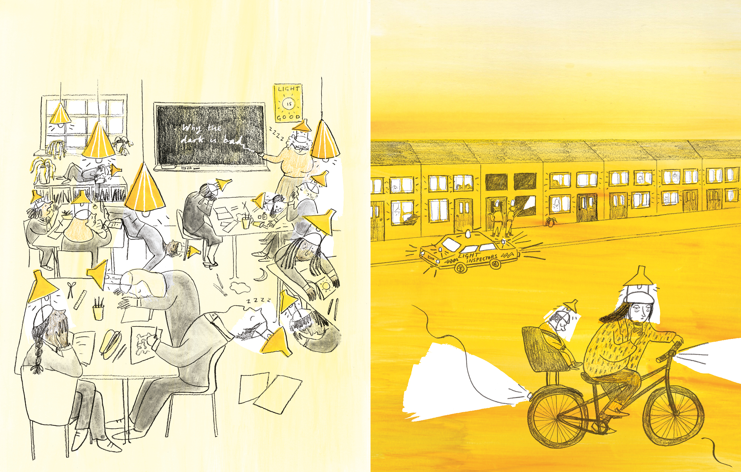 Pages from 'The King Who Banned the Dark'