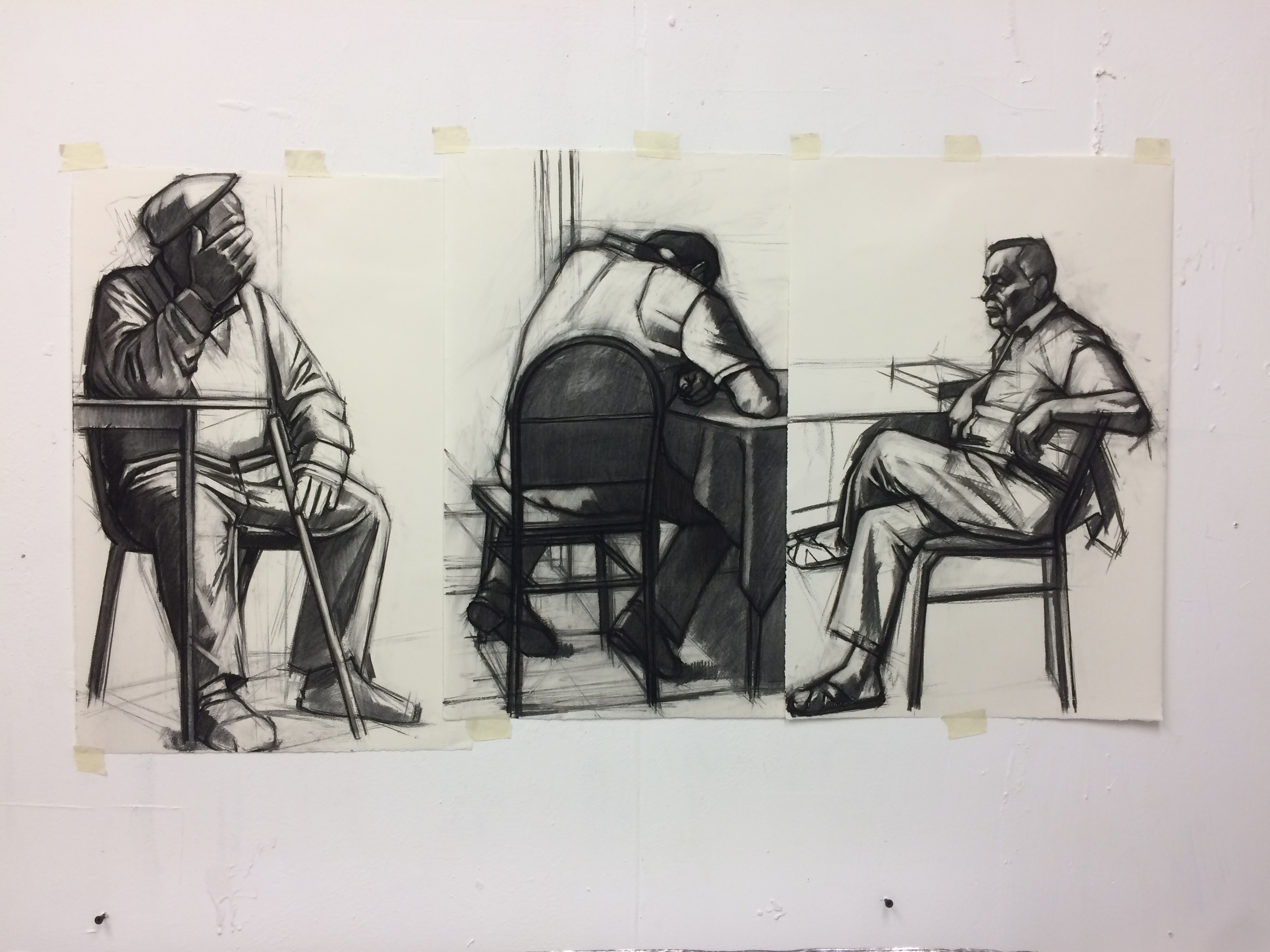 Charcoal drawings -Studies
