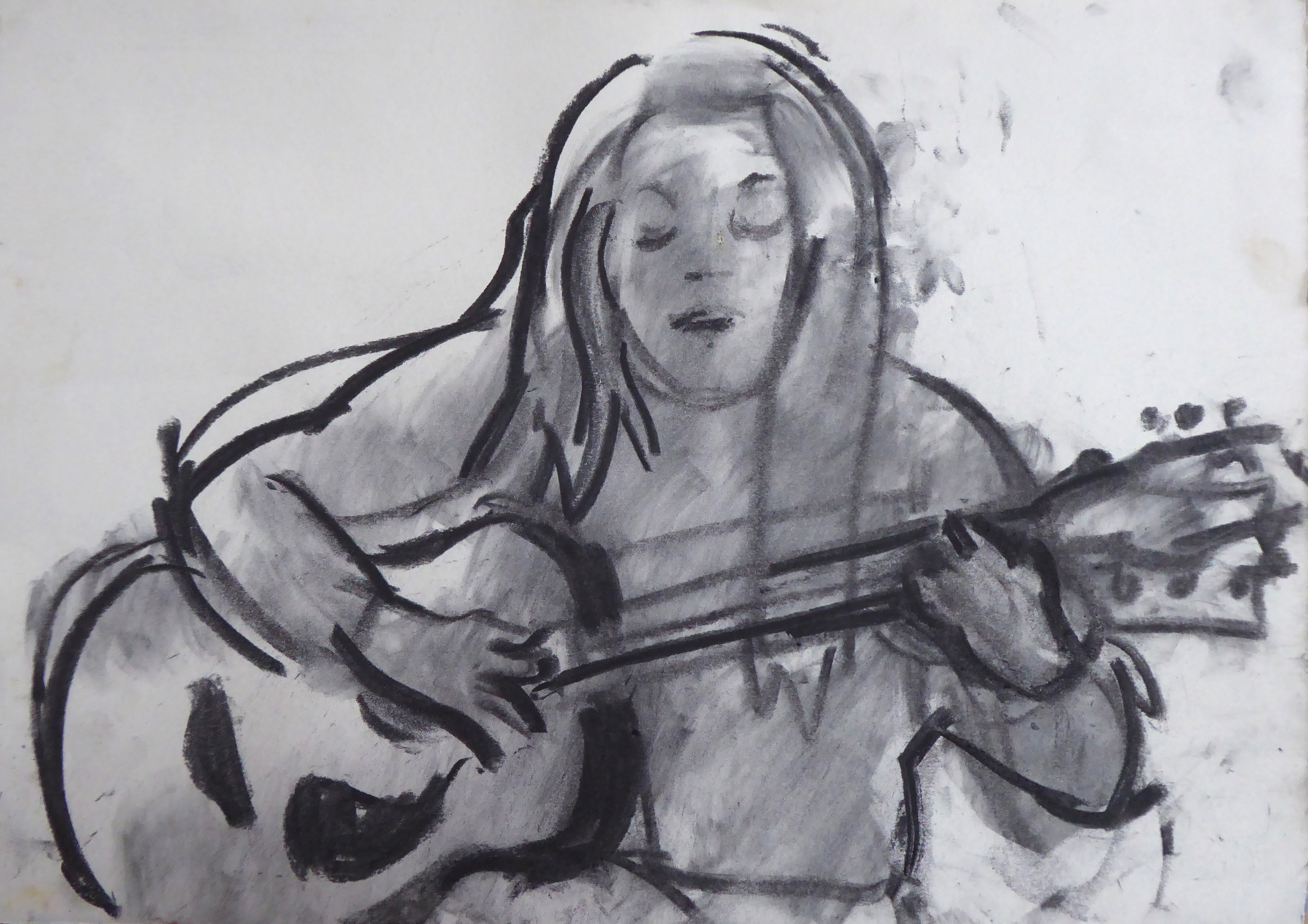 penny guitar charcoal