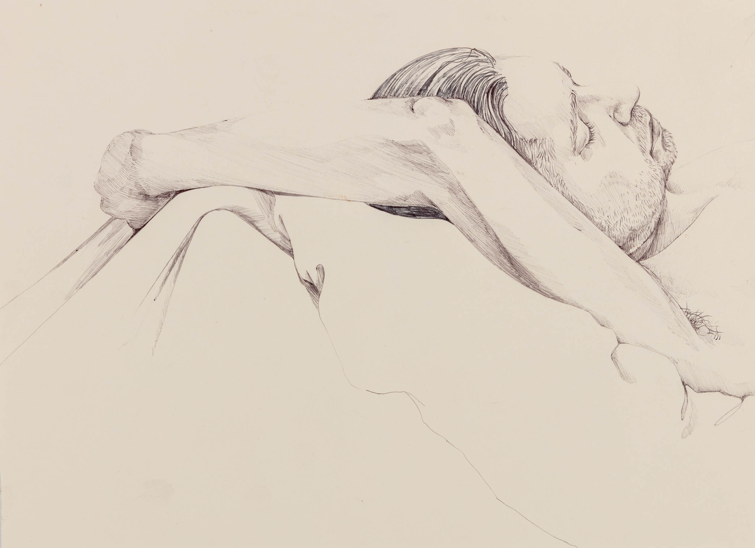 Study of a sleeping man - 1