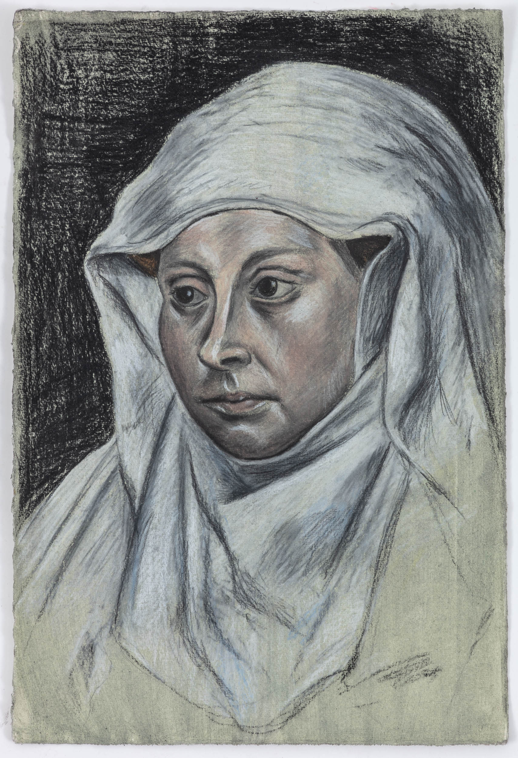 Drawing of "A Woman" by Robert Campin
