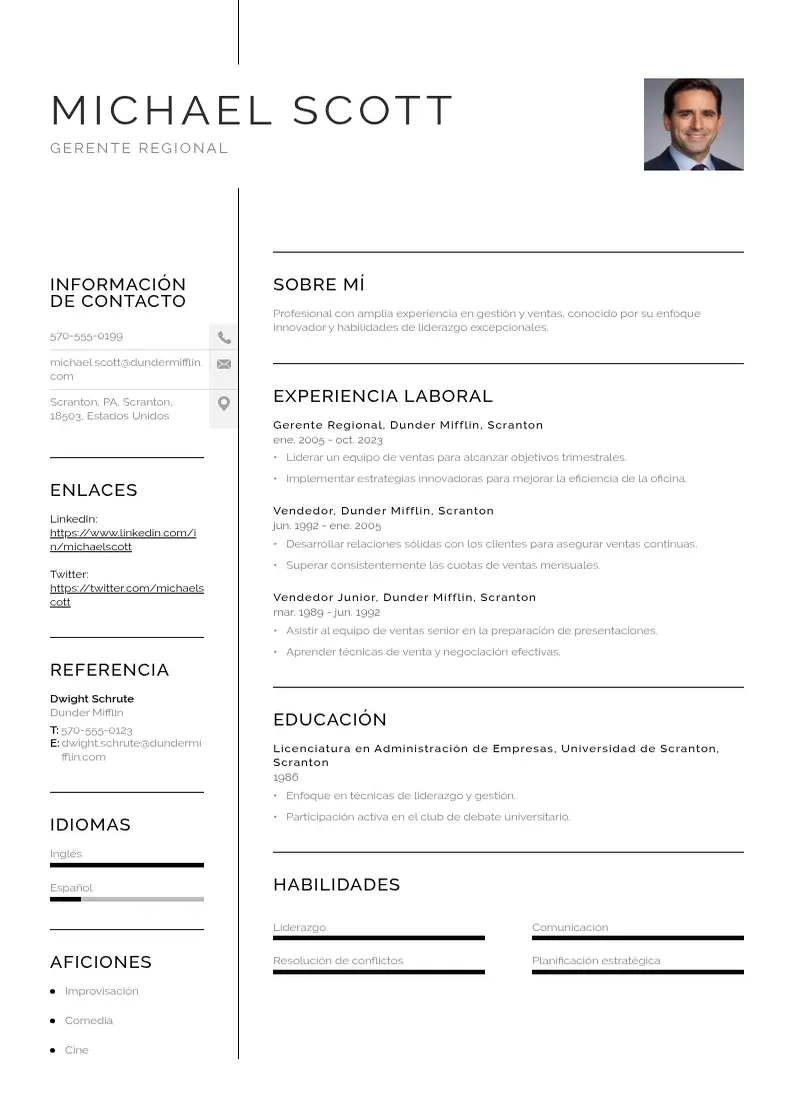 two column como-redactar-un resume example