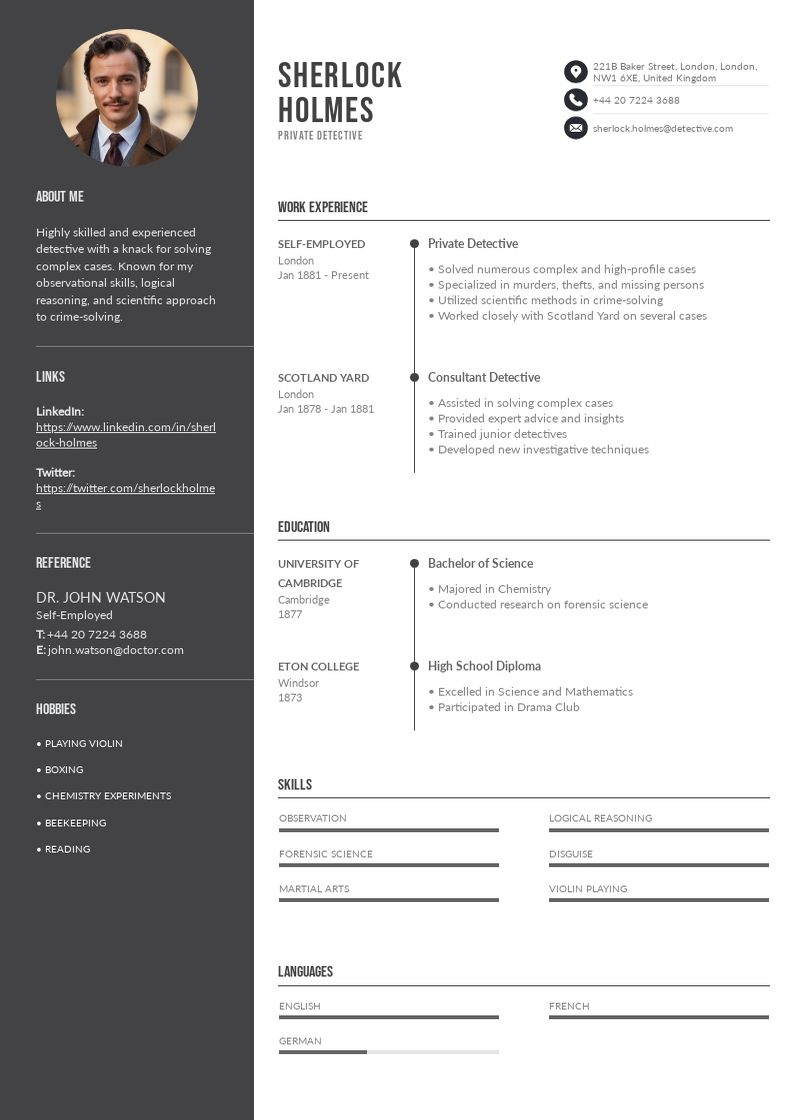 Untapped Two-Column Resumes: 13 Example Templates