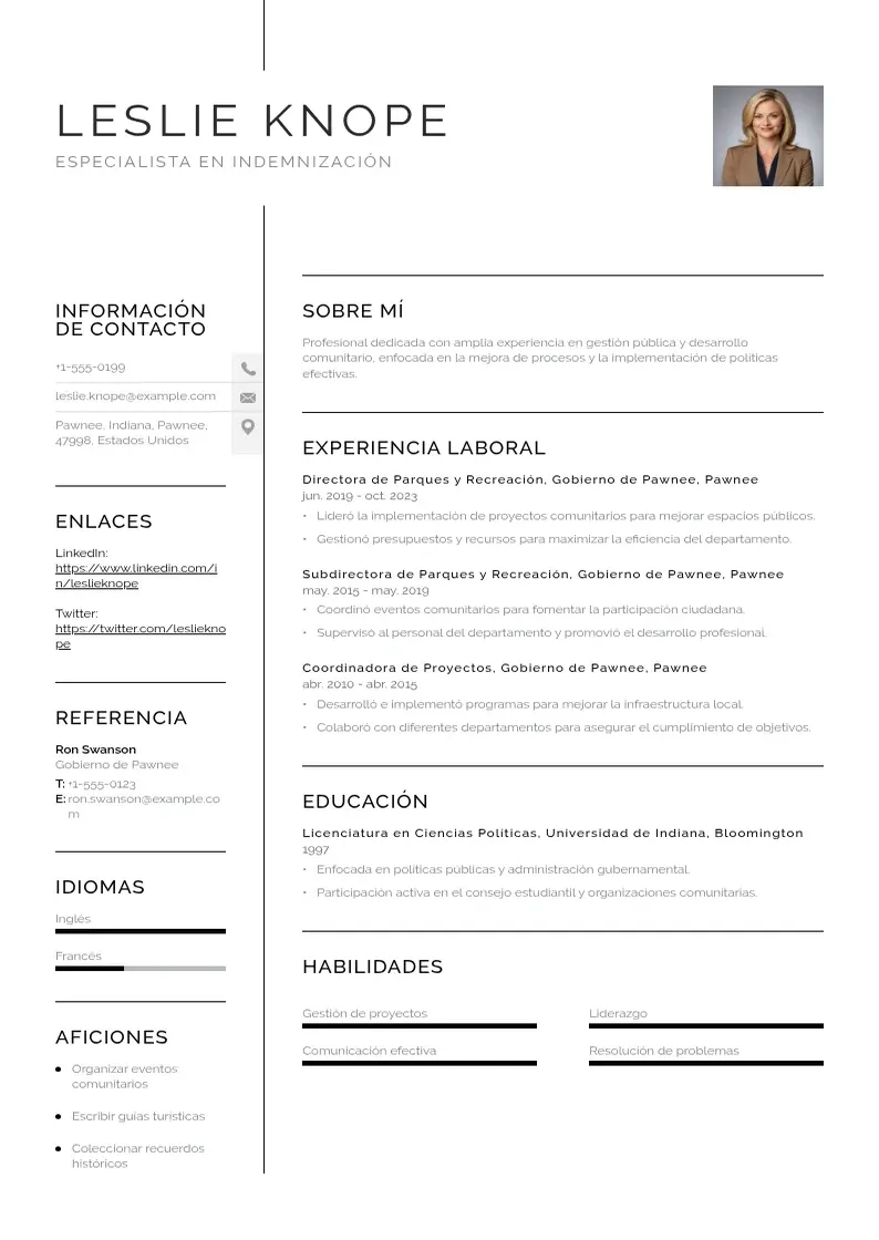 two column indemnizacion-por-cambio-de-empresa resume example