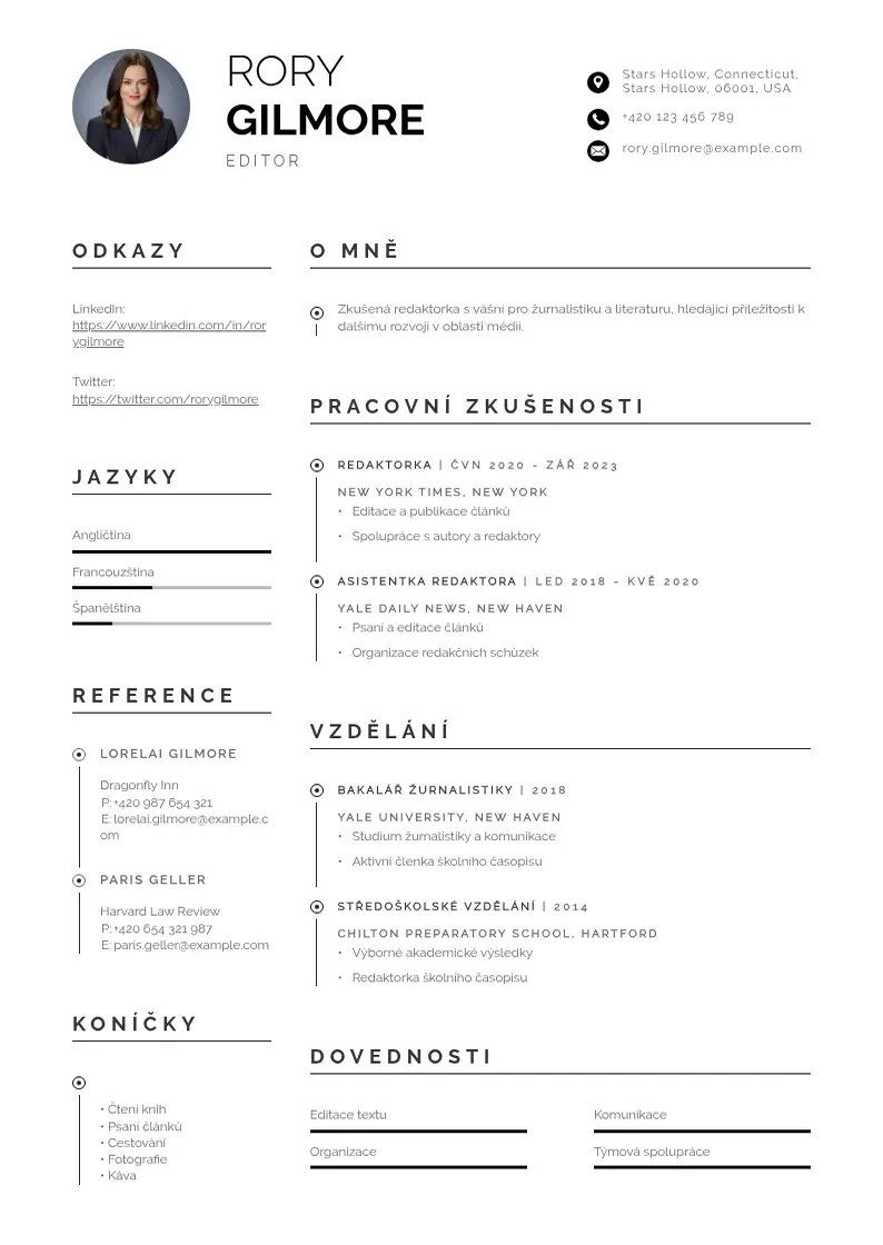Profesionāla Urednik zivotopis 2 CV veidne