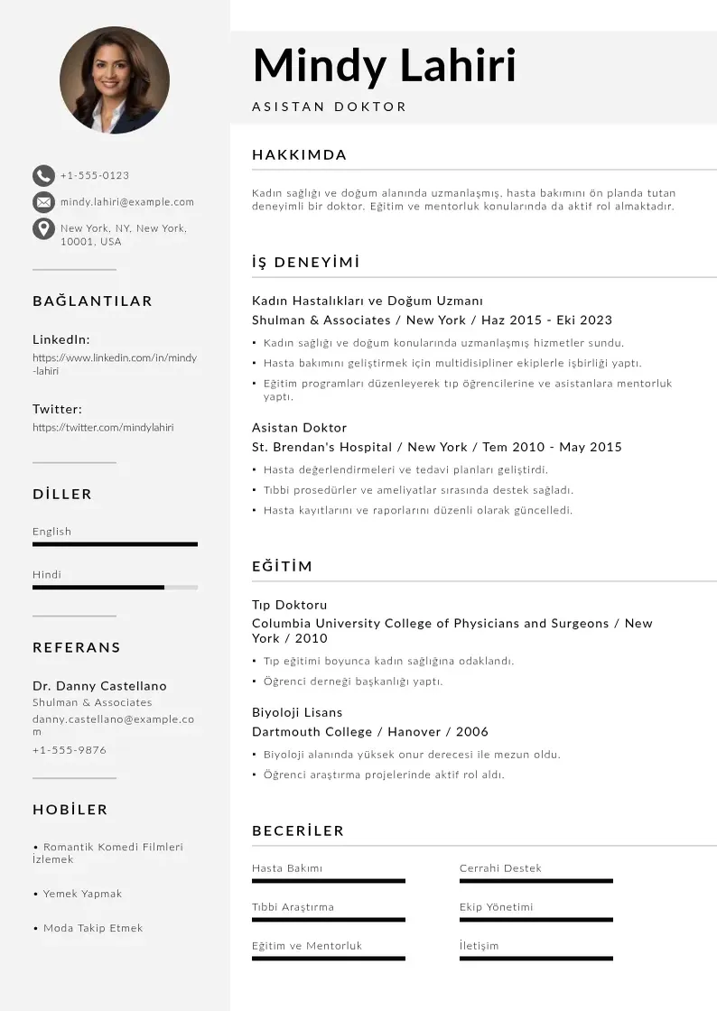 Mūsdienīga Asci CV veidne