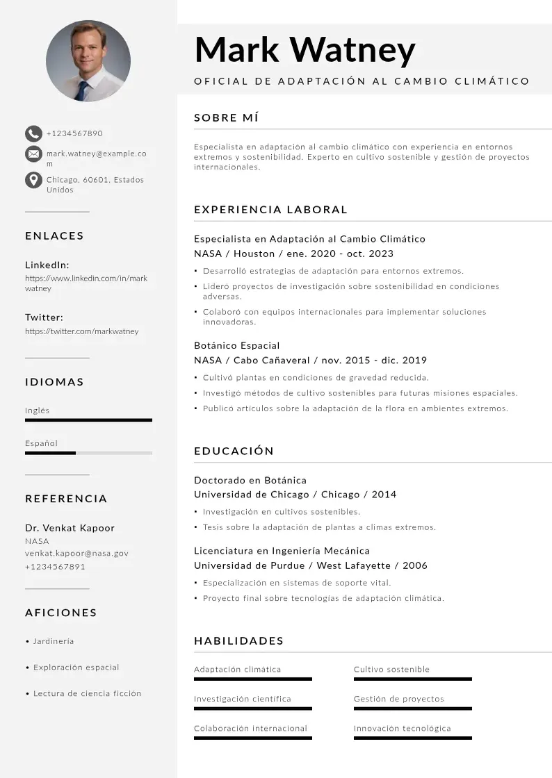 two column oficial-de-adaptacion-al-cambio-climatico resume example