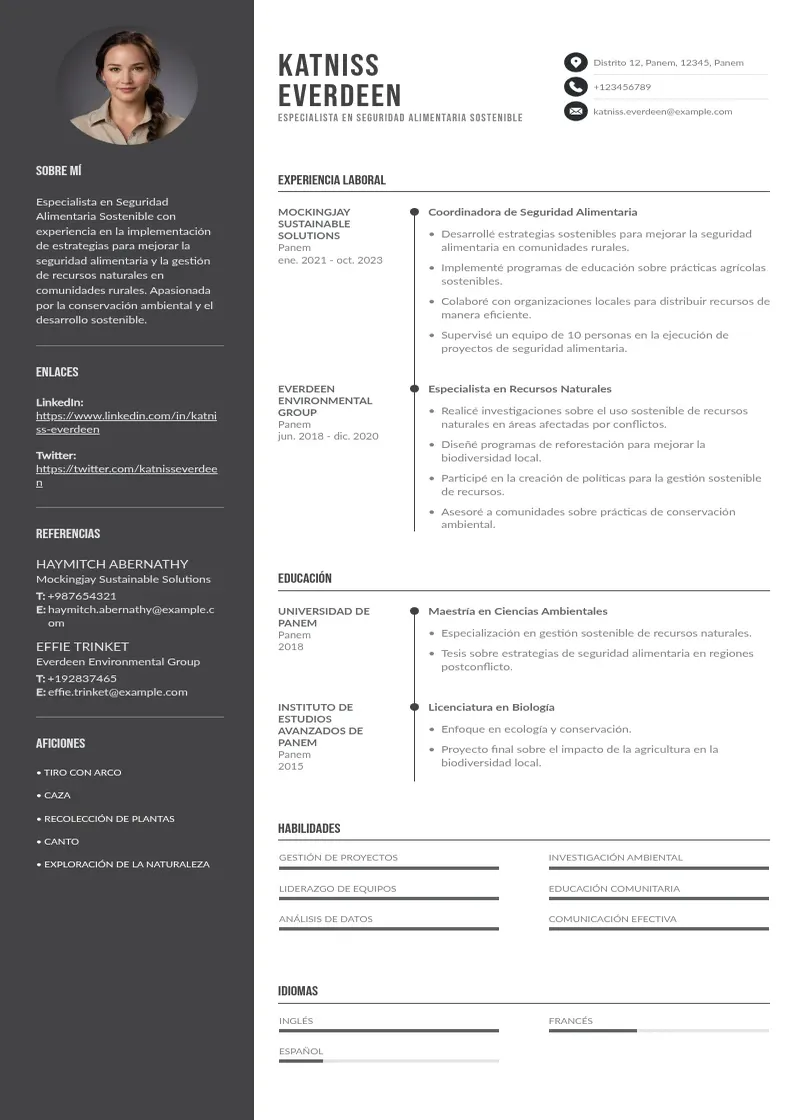 two column especialista-en-seguridad-alimentaria-sostenible resume example