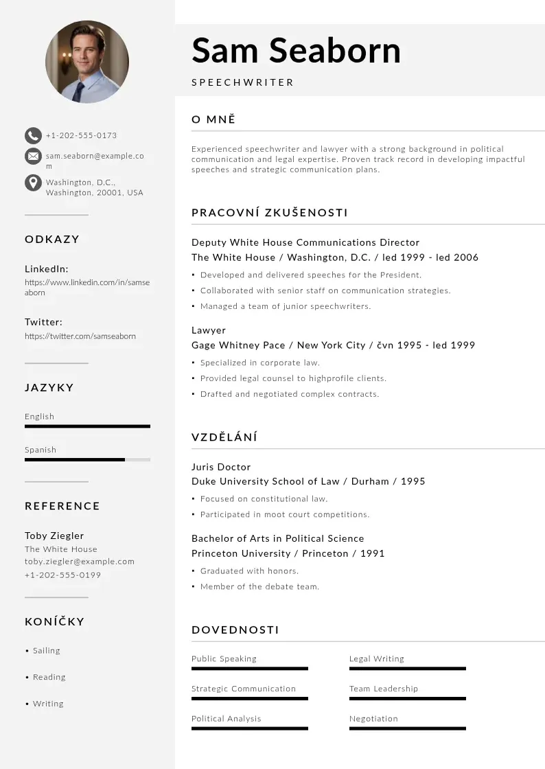 Mūsdienīga Motivacni dopis CV veidne