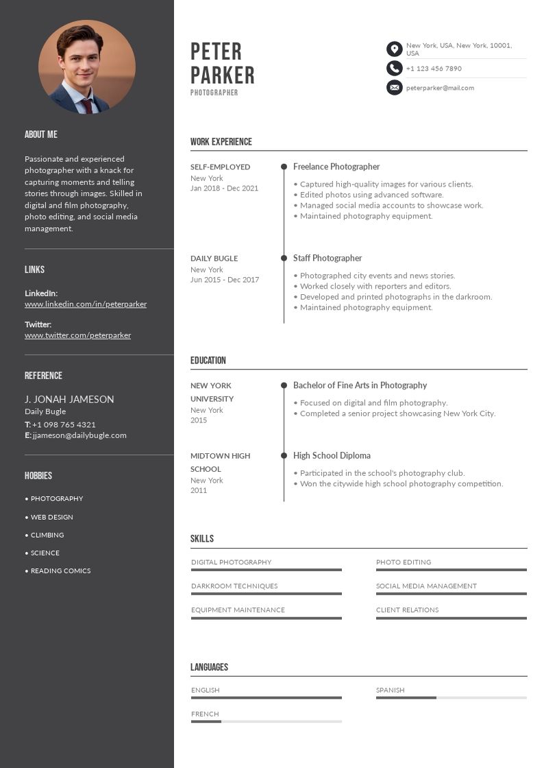 Adding Photo to Your Resume + Free Resume Templates