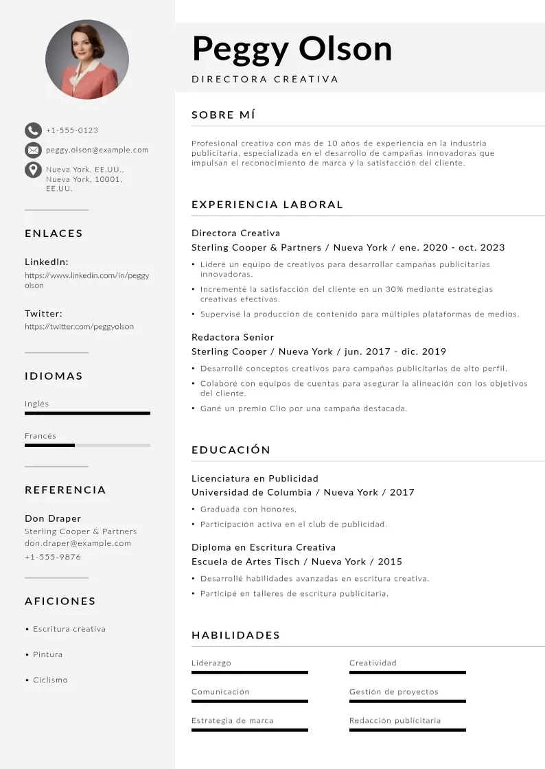 two column mi-curriculum-ideal resume example