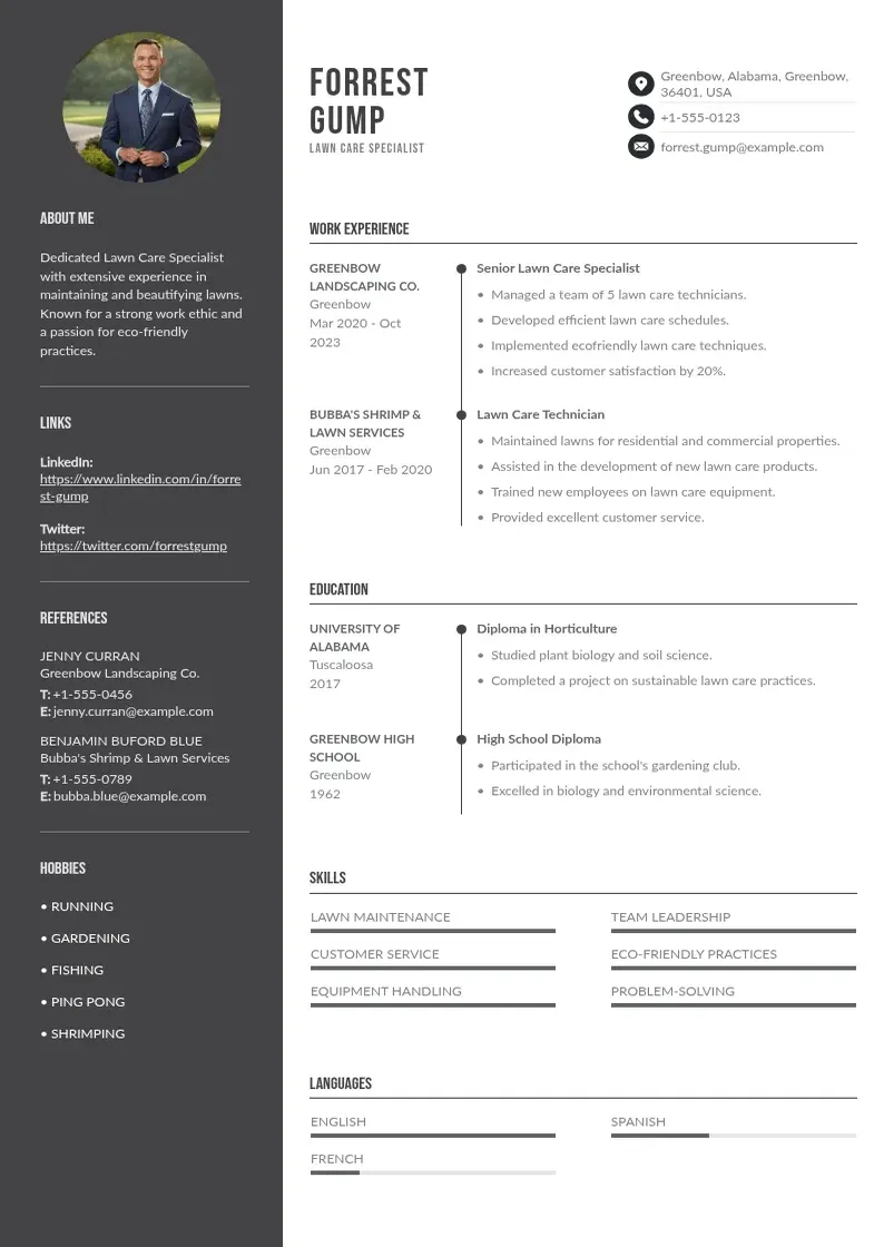 two column 6-lawn-care-specialist-resume resume example