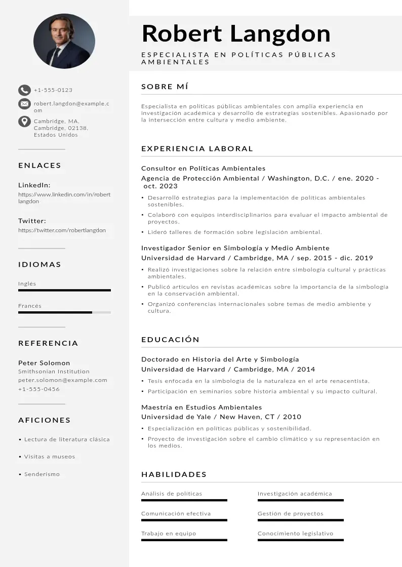 two column especialista-en-politicas-publicas-ambientales resume example