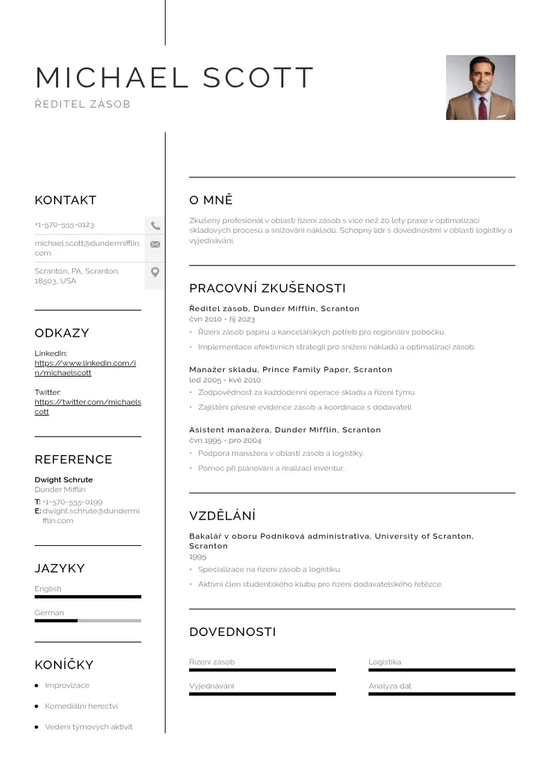 Vienkārša Rizeni zasob zivotopis CV piemērs