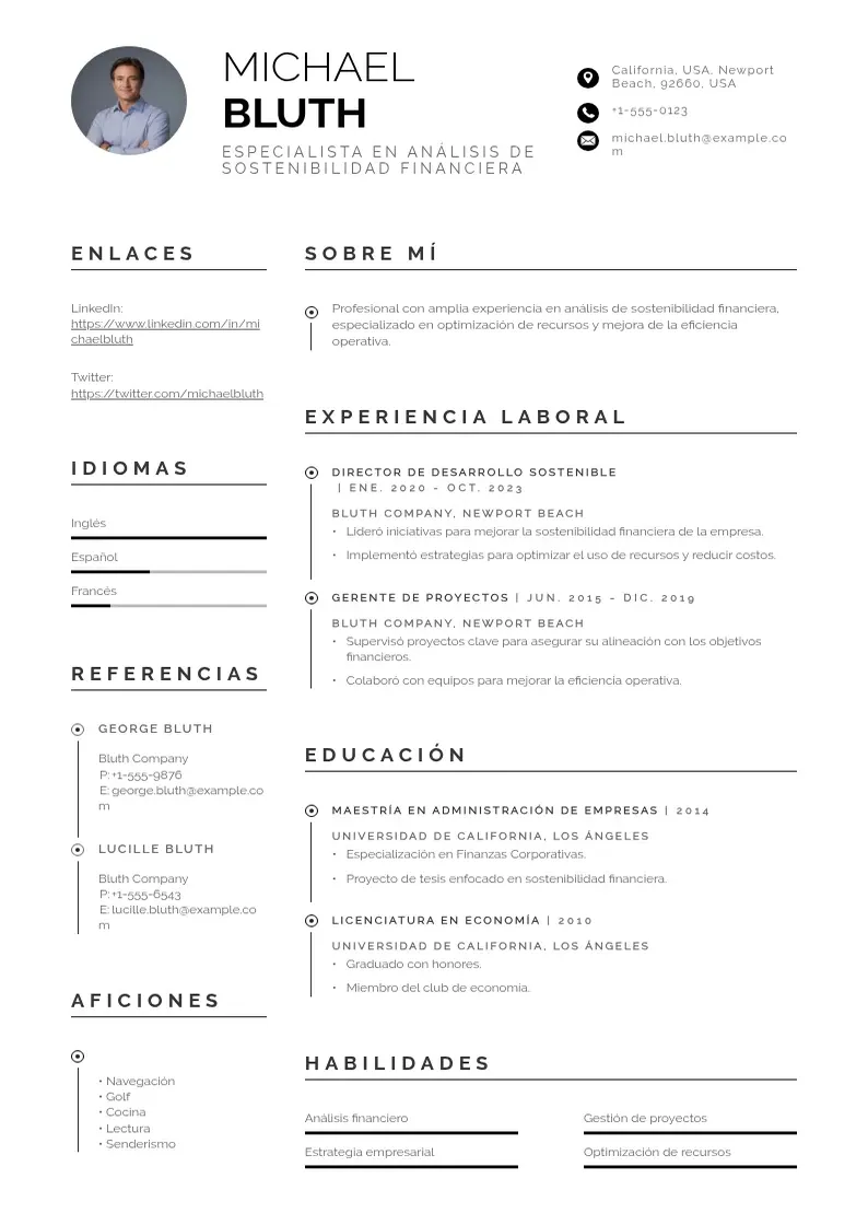 two column especialista-en-analisis-de-sostenibilidad-financiera resume example