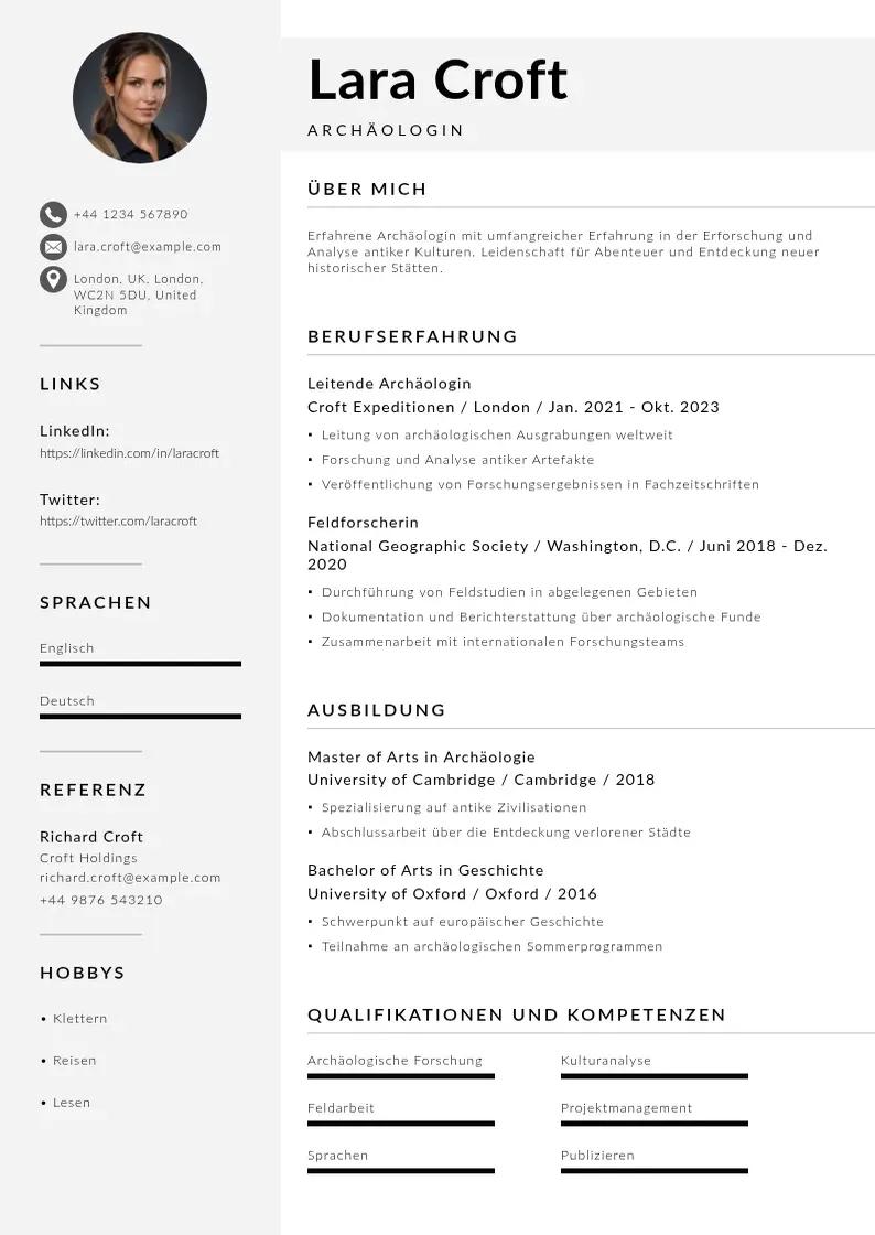 two column curriculum-en-aleman resume example