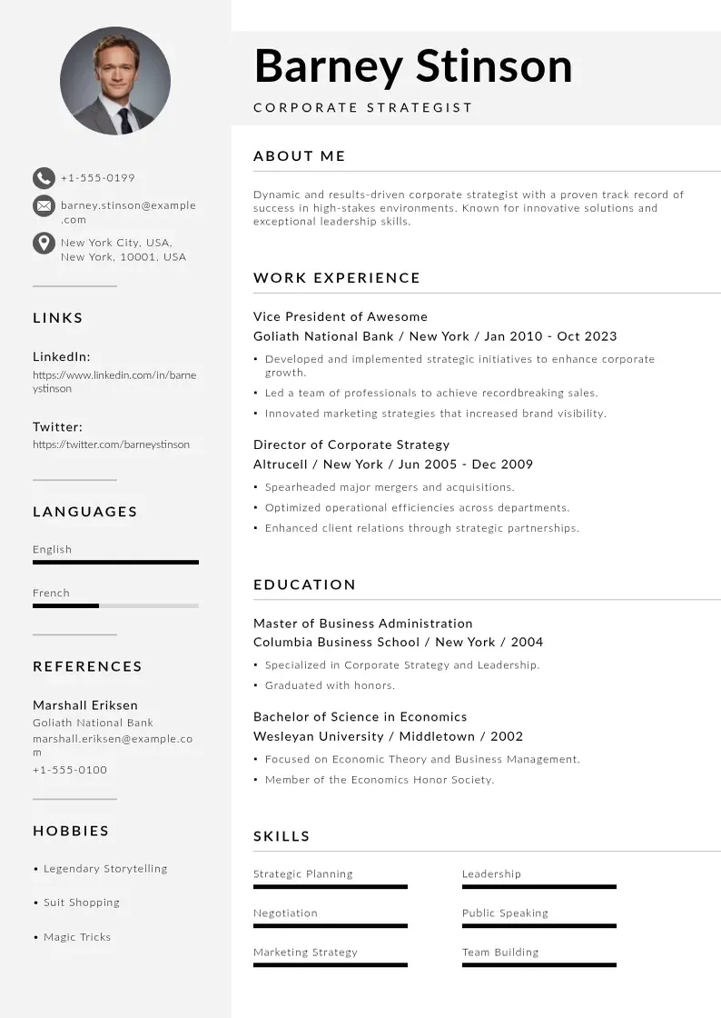 Mūsdienīga Katar zivotopis CV veidne