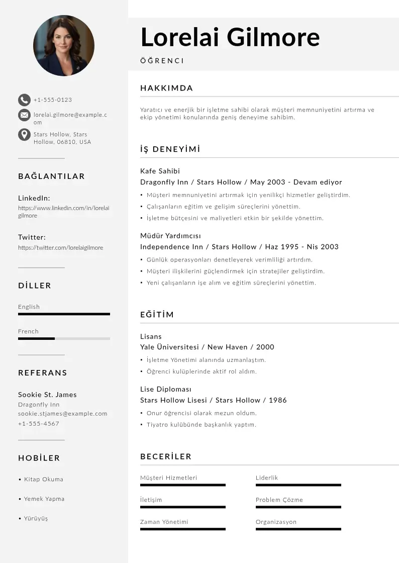 Mūsdienīga Ogrenci CV veidne
