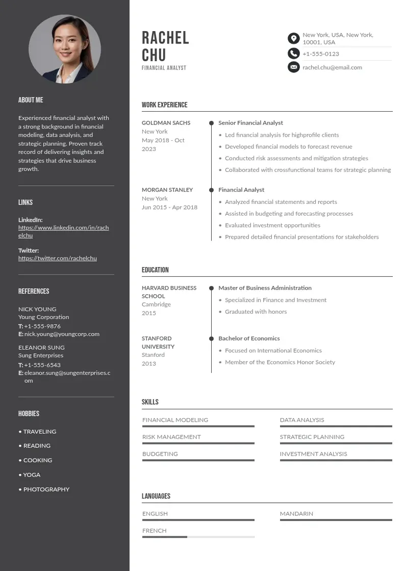 Divu kolonnu Singapur zivotopis CV piemērs