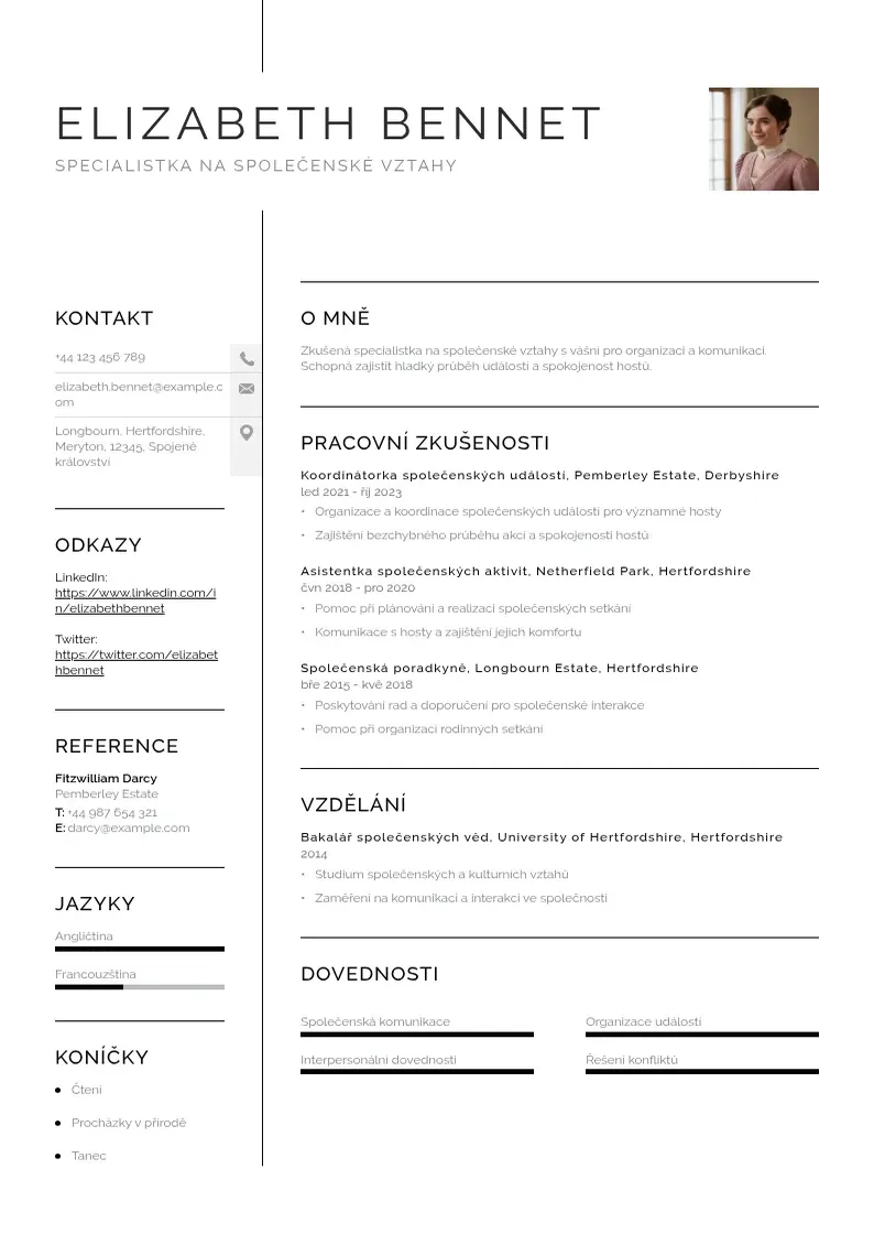 Vienkārša Zivotopis v polstine CV piemērs
