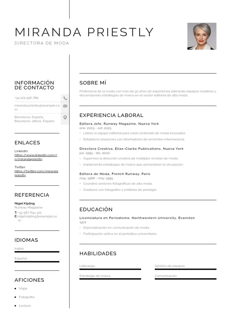 two column curriculum-vitae-catala resume example