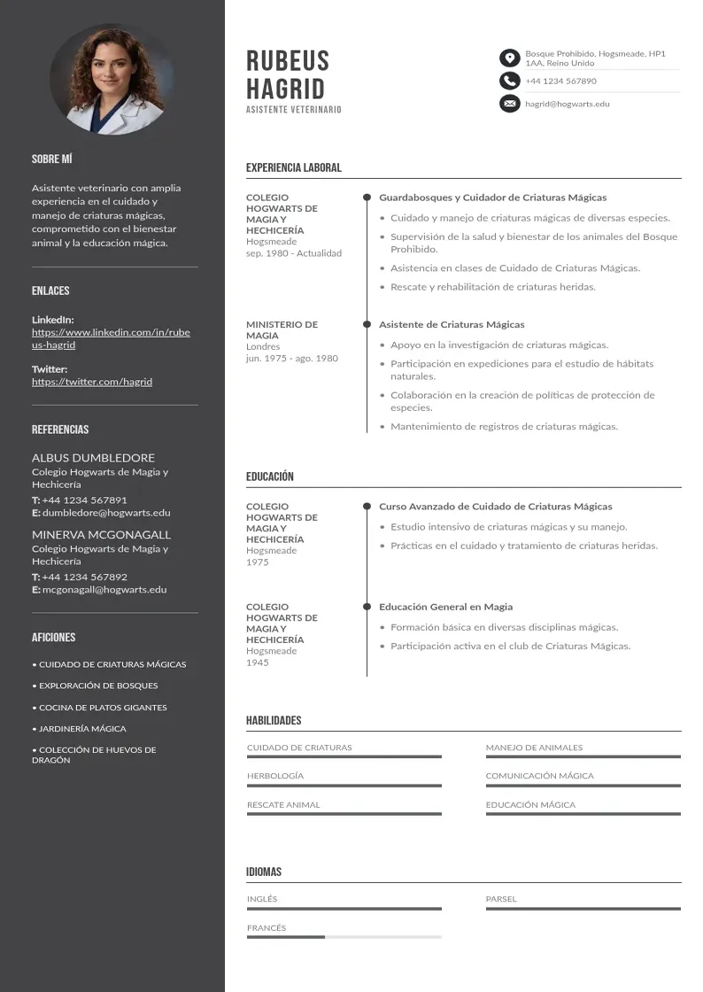 two column cv-asistente-veterinario-2 resume example