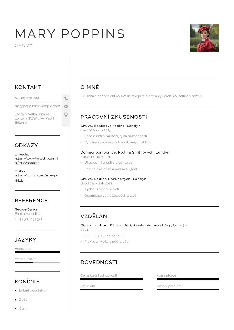 Vienkārša naborar CV piemērs