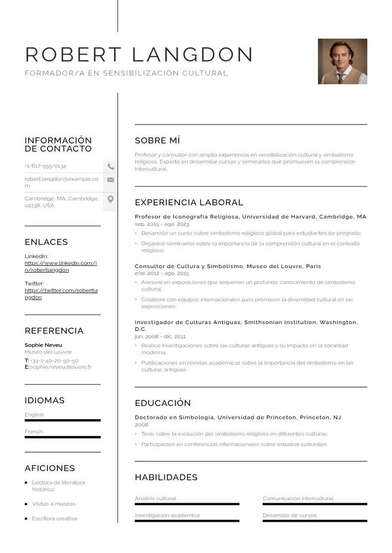 two column formadora-en-sensibilizacion-cultural resume example