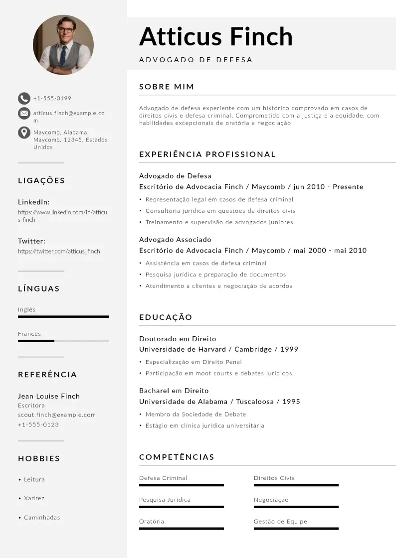 two column curriculum-en-portugues resume example