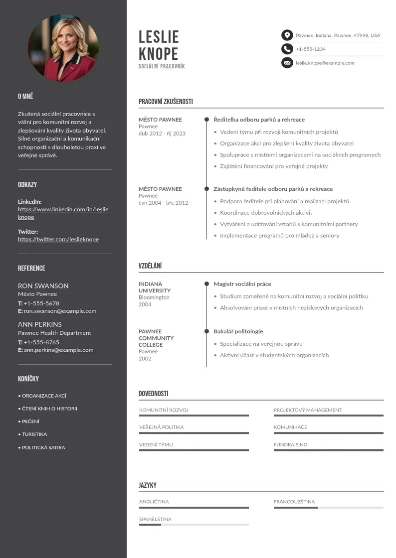 Divu kolonnu Socialni pracovnik zivotopis CV piemērs