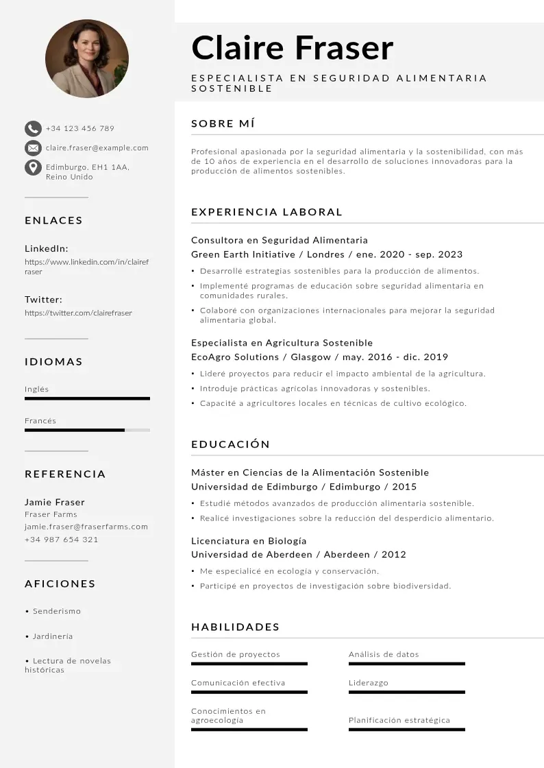 two column especialista-en-seguridad-alimentaria-sostenible resume example