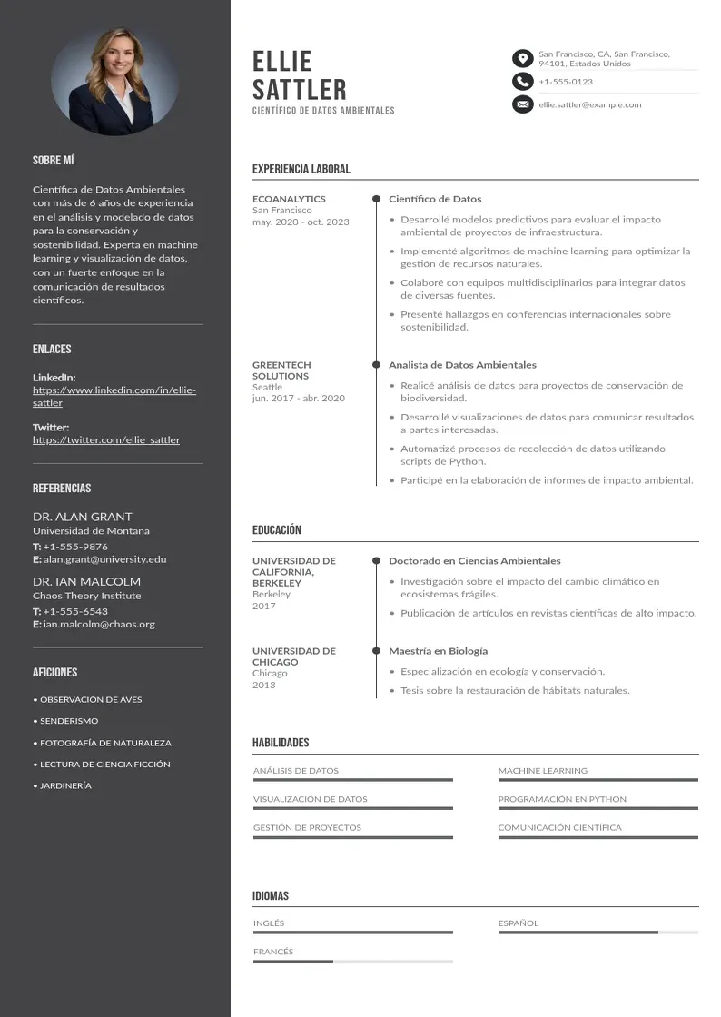 two column cientifico-de-datos-ambientales resume example