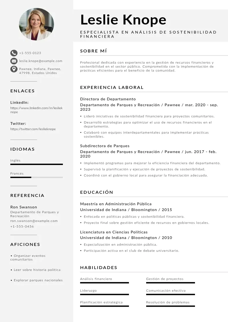 two column especialista-en-analisis-de-sostenibilidad-financiera resume example