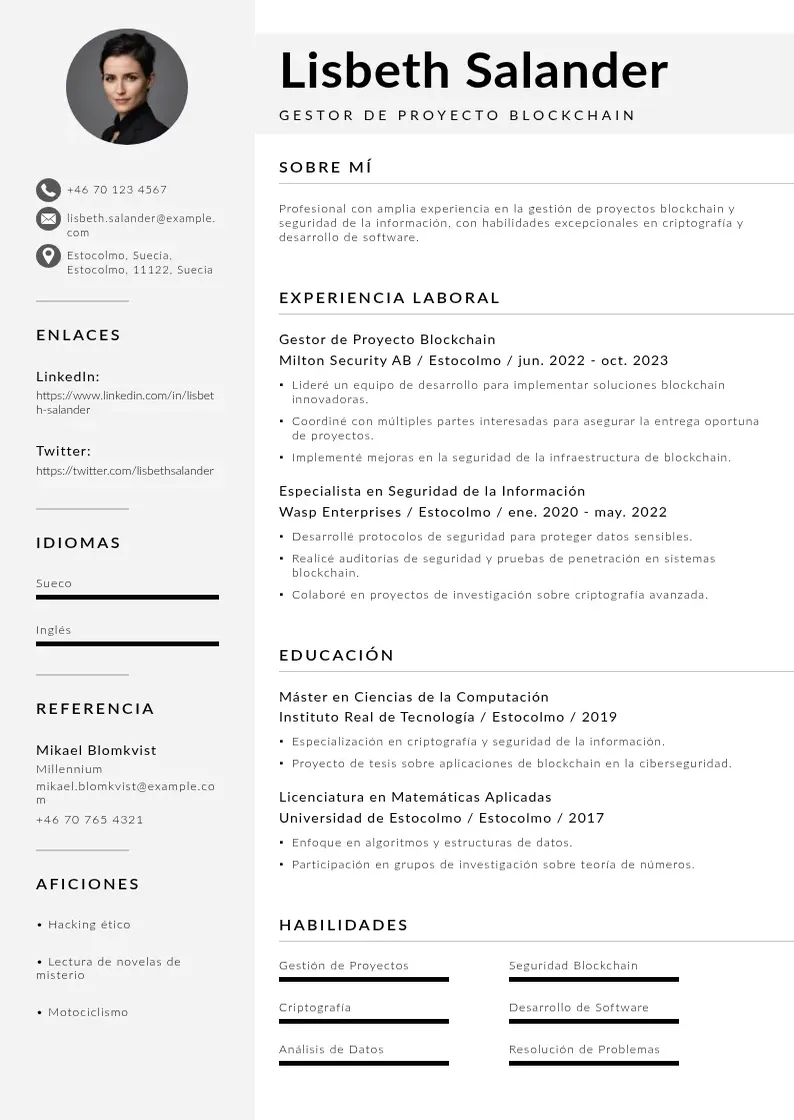 two column gestor-de-proyecto-blockchain resume example
