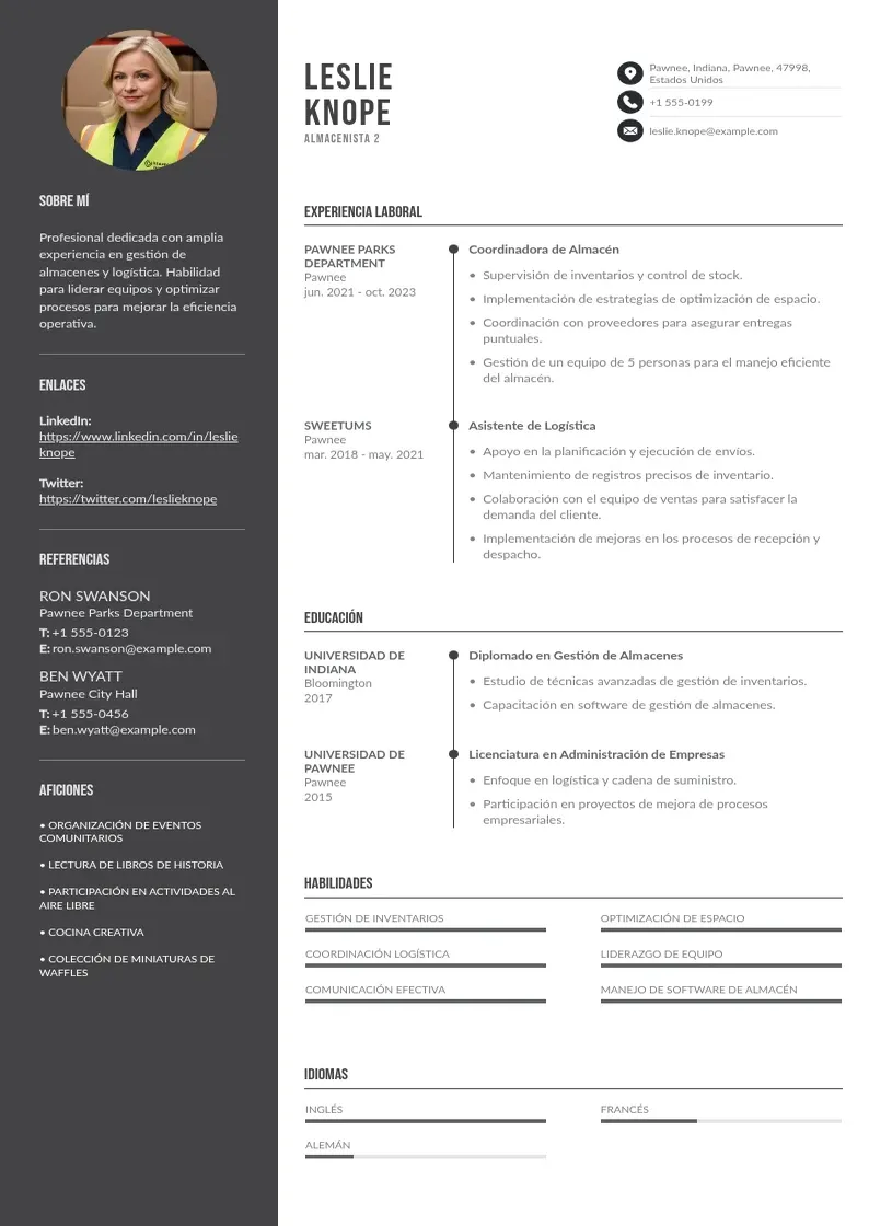two column cv-almacenista-2 resume example