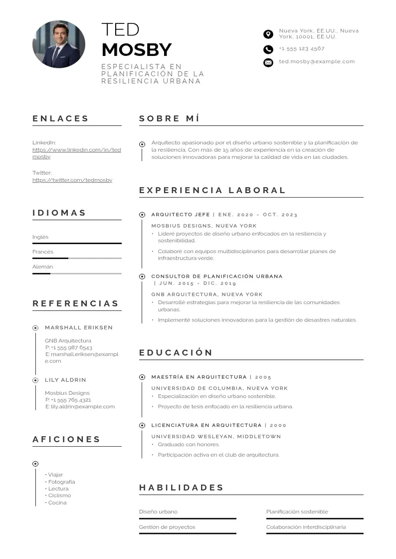 two column especialista-en-planificacion-de-la-resiliencia-urbana resume example