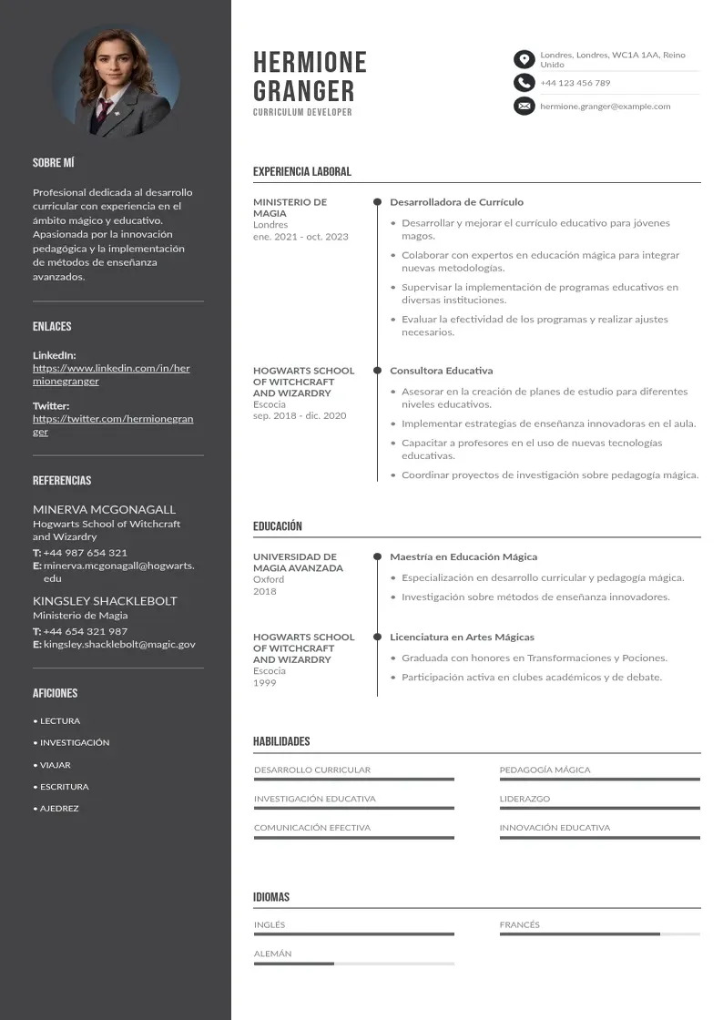 two column curriculum-en-portugues resume example