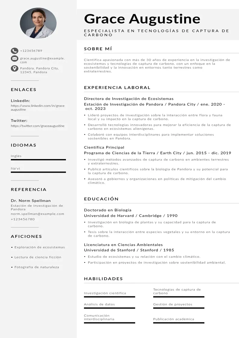 two column especialista-en-tecnologias-de-captura-de-carbono resume example