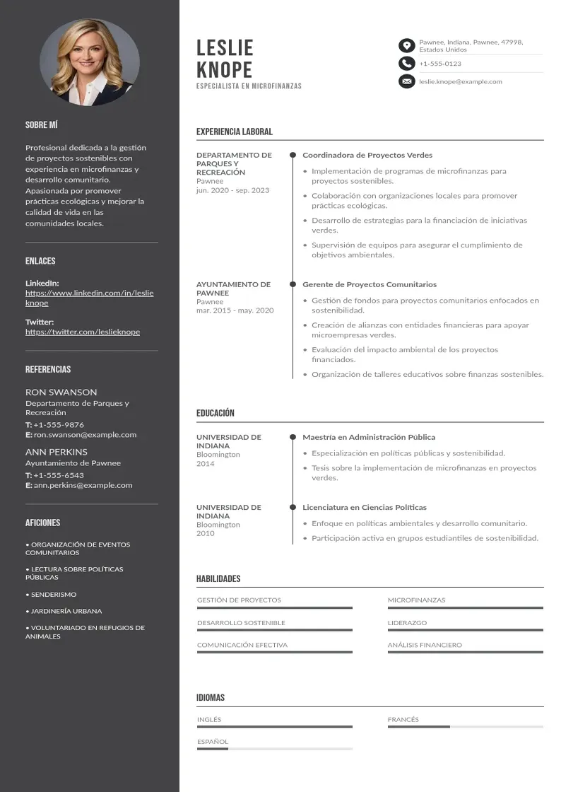 two column especialista-en-microfinanzas-para-proyectos-verdes resume example