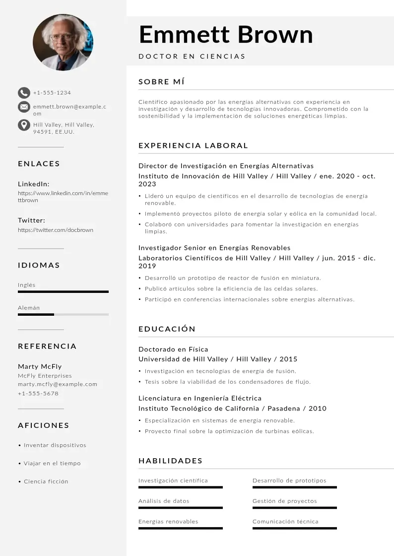 two column investigador-en-energias-alternativas resume example