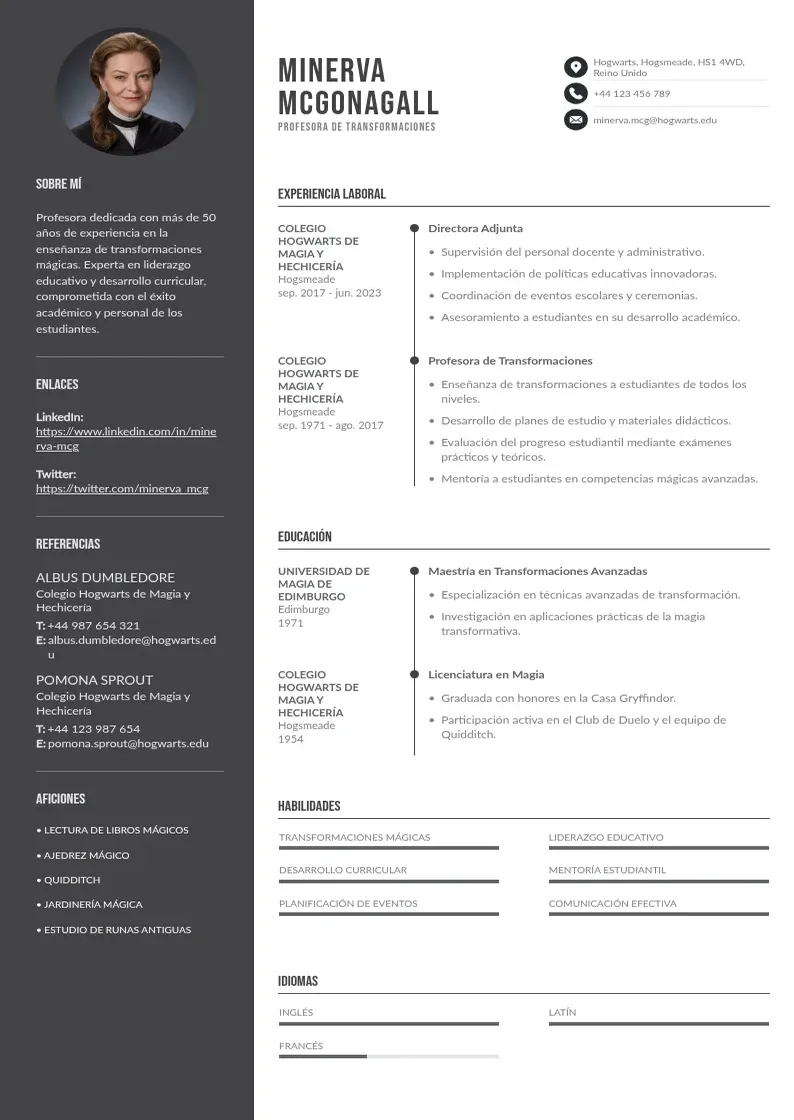 two column curriculum-de-maestra resume example